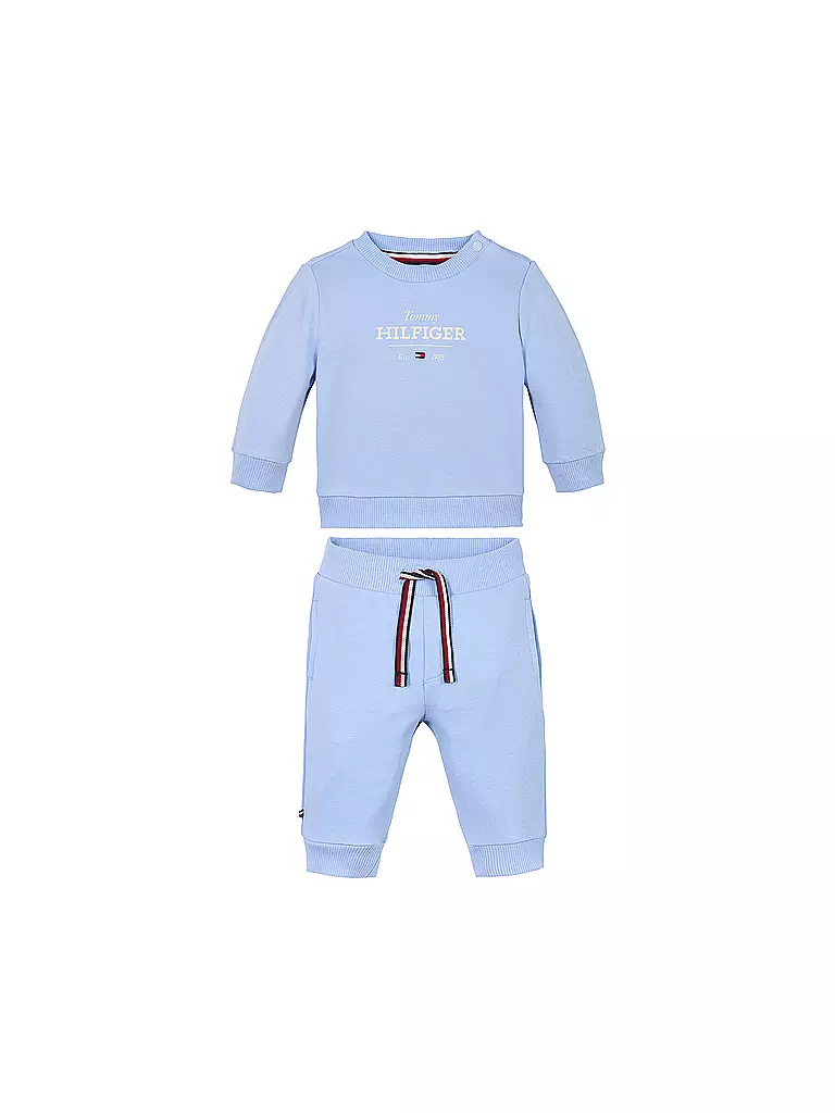 TOMMY HILFIGER Baby Set 2 tlg. Sweater und Hose hellblau